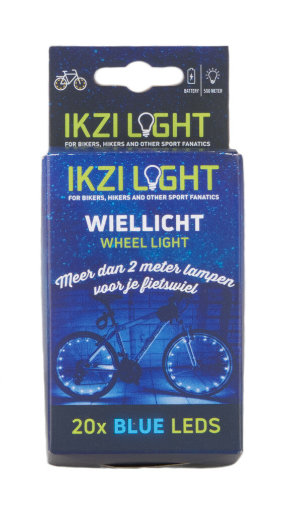 Load image into Gallery viewer, Wielverlichting IKZI voor 2 wielen - blauwe leds
