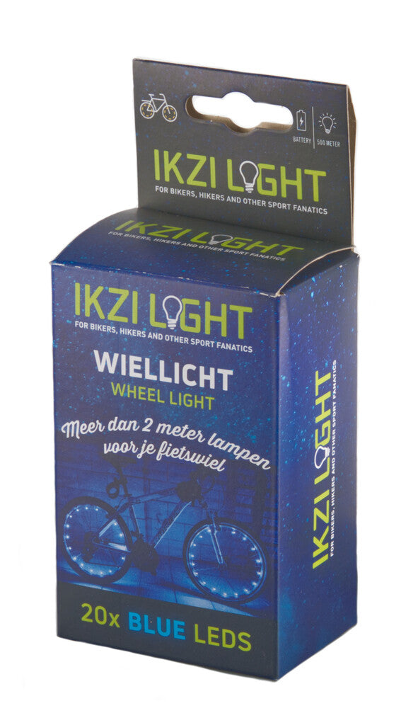 Load image into Gallery viewer, Wielverlichting IKZI voor 2 wielen - blauwe leds
