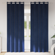 Vidaxl verduisterende gordijnen 2 pcs donkerblauw 140 x 260 cm fluweel