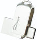 Enzo integral usb stick 32gb metal dual usb-c en usb 3.0 - 9500280