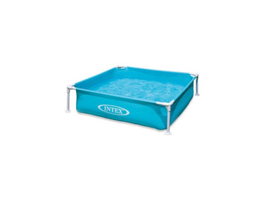 Intex mini frame kinder zwembad blauw, 122x122 cm, leeftijd 3+