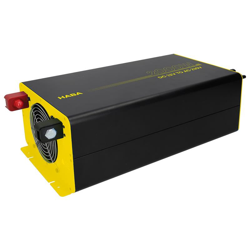 Afbeelding laden in galerijviewer, Pure sine wave pure sinus omvormer 12v-230v - 2000w met lader, zonnepaneelaansluiting en mppt laadregelaar
