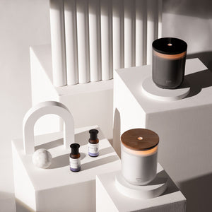 Ipuro air sonic aroma kaars grijs