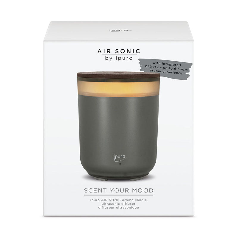 Load image into Gallery viewer, Ipuro air sonic aroma kaars grijs
