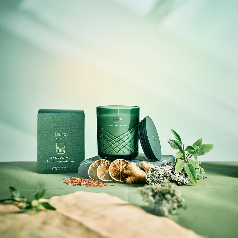 Load image into Gallery viewer, Ipuro geurkaars sage sublime 270gr
