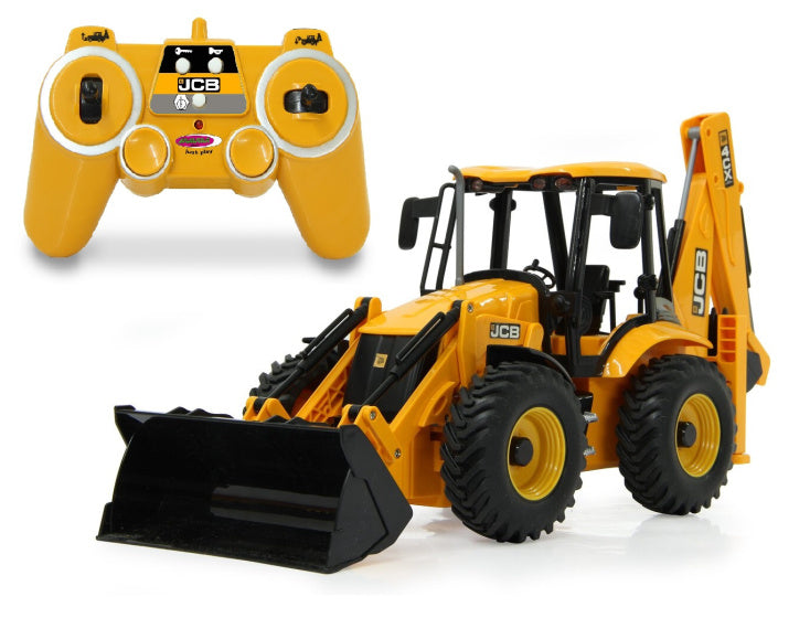 Load image into Gallery viewer, Jamara Graafmachine JCB backhoe loader 1:20 geel

