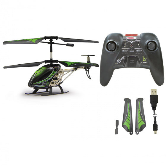 Load image into Gallery viewer, Jamara RC Gyro V2 helikopter jongens 2,4GHz 23 cm groen
