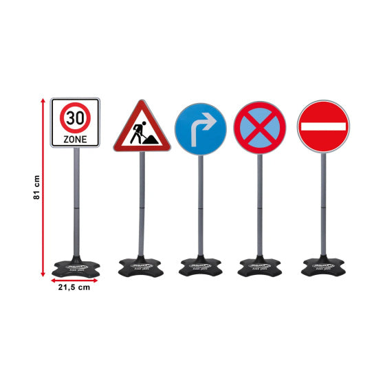 Load image into Gallery viewer, Jamara Verkeersborden groot 5-delig 81 cm

