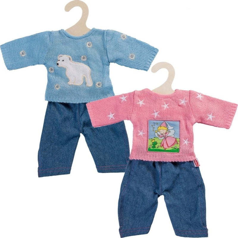 Load image into Gallery viewer, Heless jeans met trui 2 ass. maat 28-33cm
