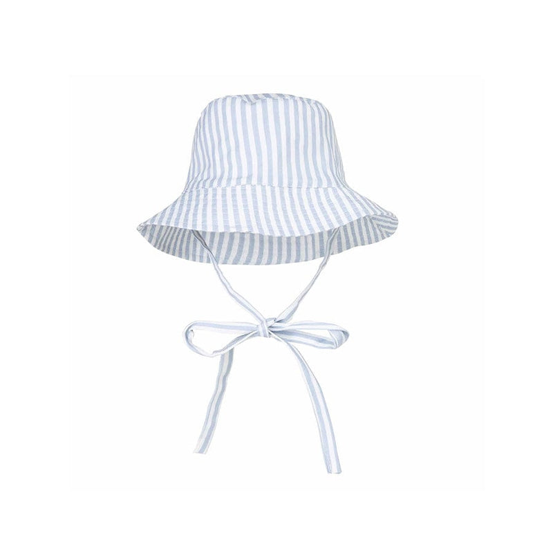 Load image into Gallery viewer, Blue stripes | blauw wit uv zonnehoed
