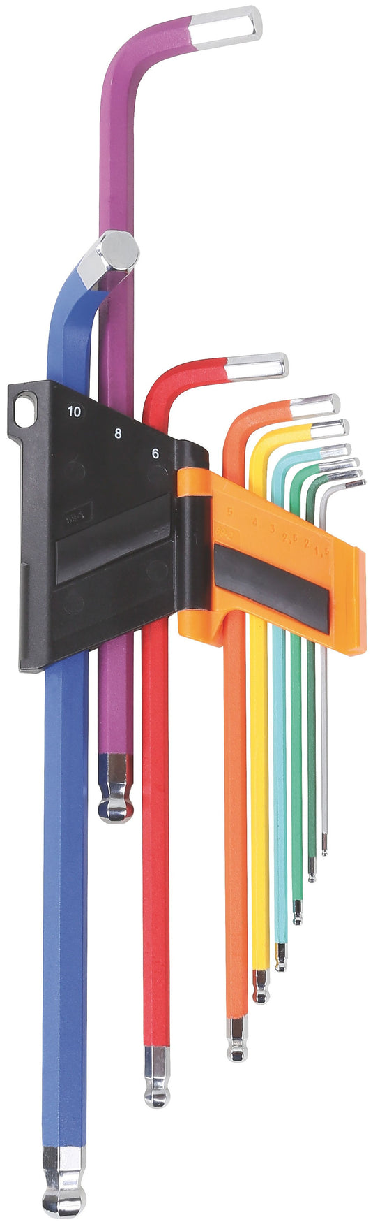 Beta 9-delig set haakse stifsleutels met kogelkop