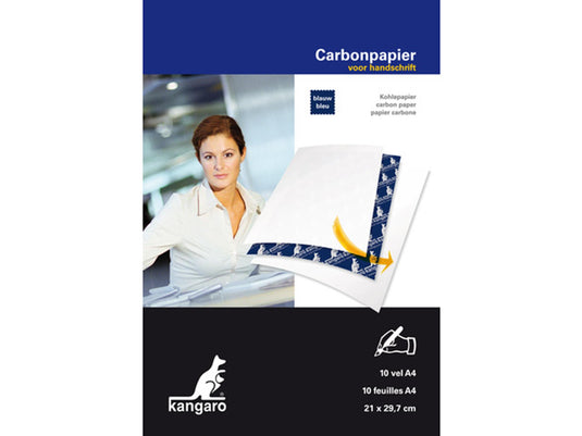 Kangaro carbonpapier blauwhandschrift