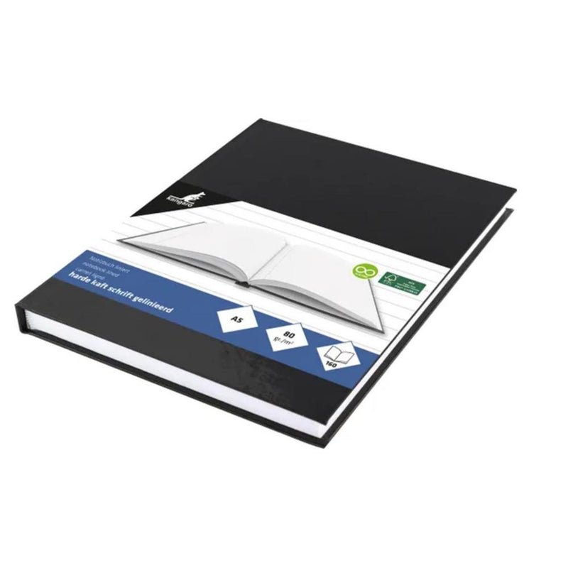 Load image into Gallery viewer, Kangaro schrift a5 hardcover zwart lijn

