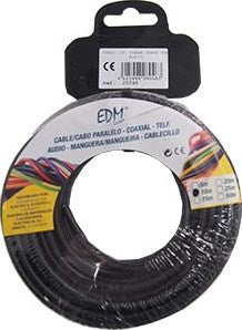 Enzo kabel ovaal plat 2x1qmm zwart 10m - 1242083