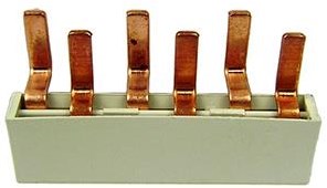 Afbeelding laden in galerijviewer, Enzo kamrail 2 fase 10pol. 2x17,8mm 8x9mm gebogen wit - 4000320
