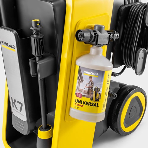 Karcher kärcher k 7 comfort premium home hogedrukreiniger - 180 bar - 600 l u - 60 m² u - terrasreiniter t 7 plus - slanghaspel - 4-in-1 spuitlans - app bediening - geschikt voor oa. auto - terras - campers - caravans - fietsen - motoren - tuinset