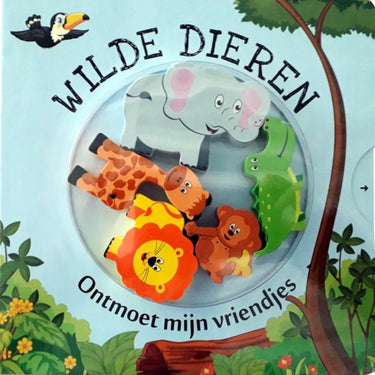 Kartonboek ontmoet mijn vriendjes wilde dieren