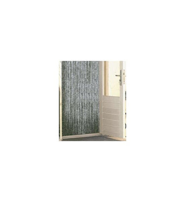 Wicotex kattenstaart deurgordijn 90x220 grijs 100% polypropyleen
