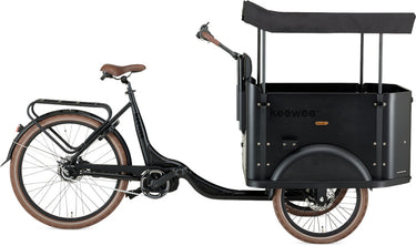 Keewee Bakfiets 20 Inch 54 cm Unisex 8V Hydraulische schijfrem Matzwart