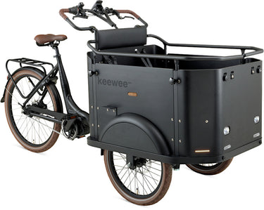 Keewee Bakfiets 20 Inch 54 cm Unisex 8V Hydraulische schijfrem Matzwart