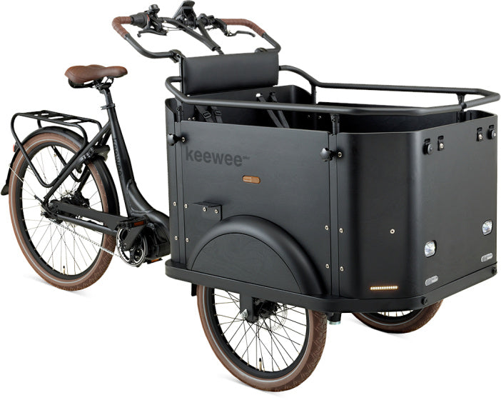 Load image into Gallery viewer, Keewee Bakfiets 20 Inch 54 cm Unisex 8V Hydraulische schijfrem Matzwart
