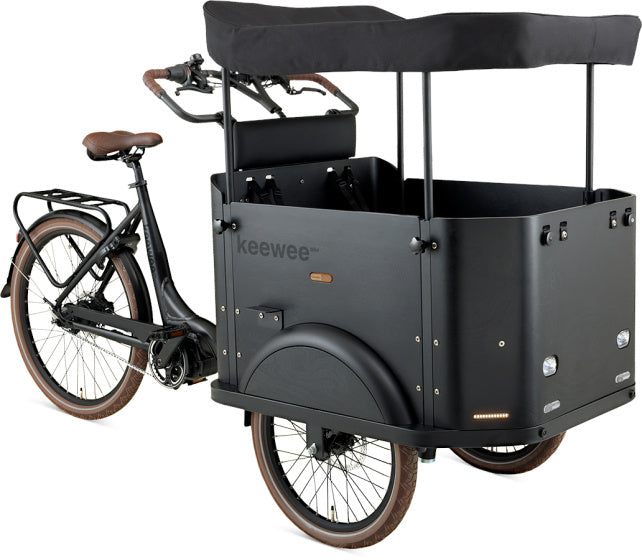 Load image into Gallery viewer, Keewee Bakfiets 20 Inch 54 cm Unisex 8V Hydraulische schijfrem Matzwart
