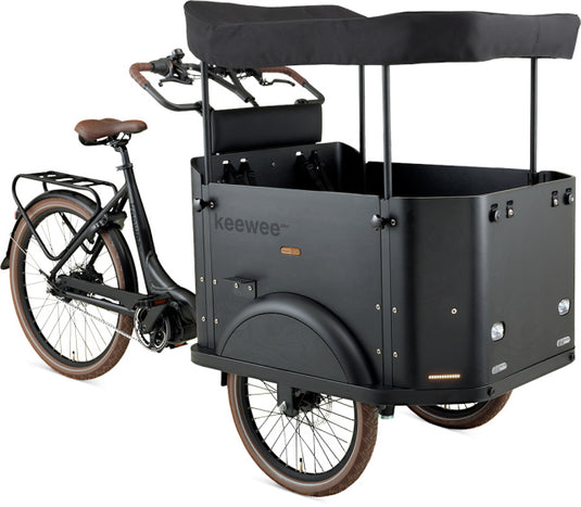 Keewee Bakfiets 20 Inch 54 cm Unisex 8V Hydraulische schijfrem Matzwart
