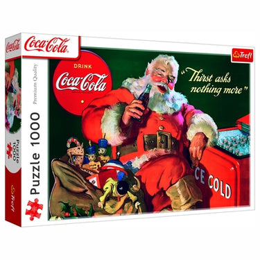 Trefl puzzel coca-cola kerstcadeaus 1000 stukjes fsc karton.