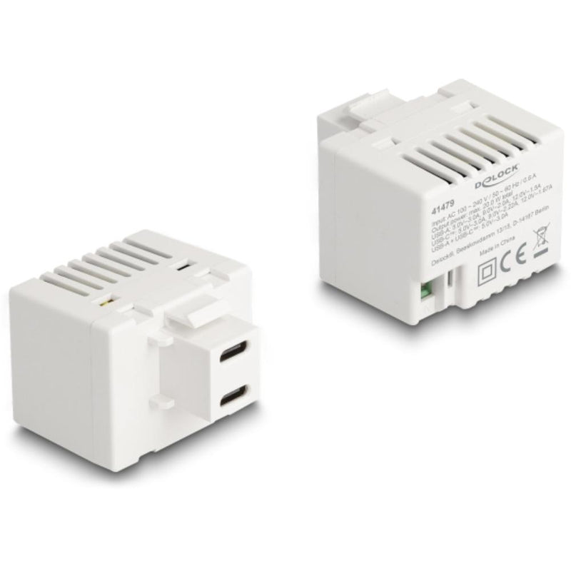 Load image into Gallery viewer, Usb c naar 2‑pins aansluitblok keystone
