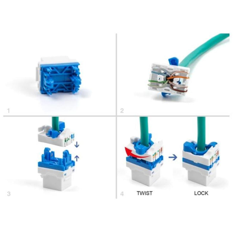 Load image into Gallery viewer, Rj45 lsa keystone

