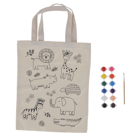 Esschert design inkleurtas jungle 29x36,5cm inclusief verf en penseel