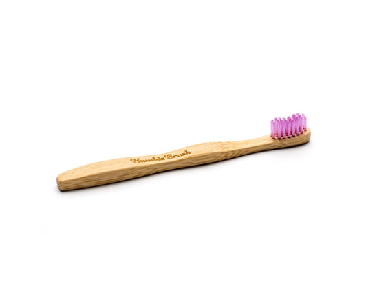 The humble co. tandenborstel bamboe - kind - ultra soft - paars
