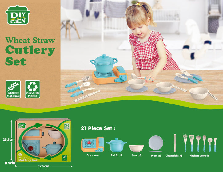 Load image into Gallery viewer, Kitchen toys speelgoedfornuis met keukenaccessoires gerecycled
