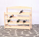 Sens wijnrek van grenenhout voor 28 flessen 73,5x88,5x28cm (hxbxd) blank hout