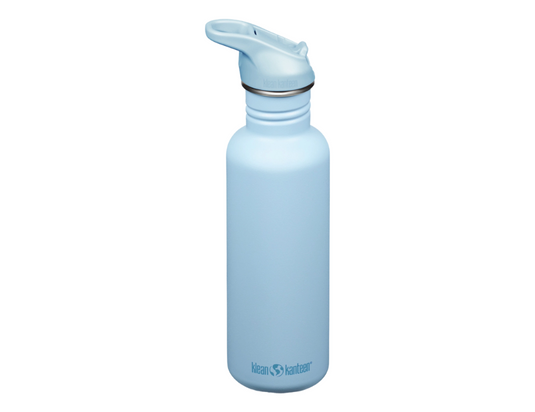 Klean kanteen drinkfles - classic - sportdop met flip - clear sky - 800 ml
