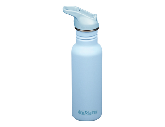 Klean kanteen drinkfles - classic narrow - sportdop met flip - clear sky - 532 ml