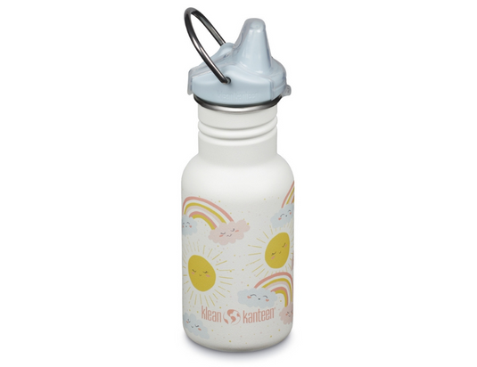 Klean kanteen kinder drinkfles met sippydop - rainbows - 355ml