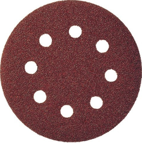 Klingspor schuurpad met klitbevestiging | gls 5 125 mm korreling 120 | voor hout metaal korund | gatenaantal 8 | 50 stuks - 89493 - 89493a