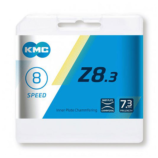 BZ08NG114 KMC Fietsketting 6 7 8-speed Zilver Grijs