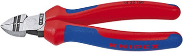 Knipex afstrip-zijsnijtang 14 22 160 kniptang (rood blauw, lengte 160mm, vde-getest)