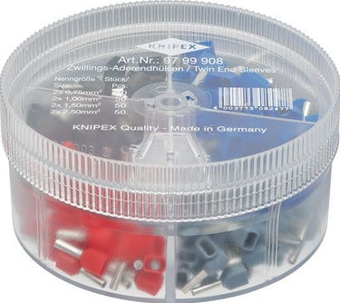 Knipex assortimentsbox | 200-delig 2 x 0,75 | 1 stuk - 97 99 908 - 97 99 908