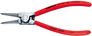 Knipex borgveertang voor buitenringen op assen verchroomd met kunststof bekleed 140 mm - 4613a1