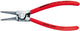 Knipex borgveertang voor buitenringen op assen verchroomd met kunststof bekleed 140 mm - 4613a1