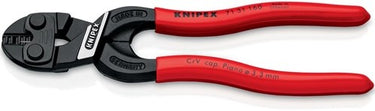 Knipex boutensnijtang | lengte 160 mm kunststof mantel | recht 3,3 mm met uitsparing | zacht 5,3 mm middel 4,8 mm hard 3,6 mm | 1 stuk - 71 31 160 - 71 31 160