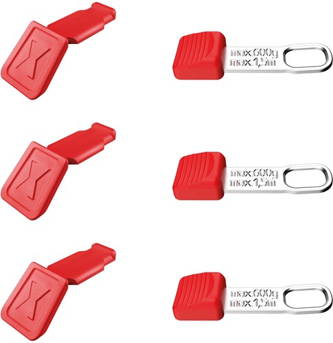 Load image into Gallery viewer, Knipex cc en tt clips | rood | 3 stuks van elk - 00 63 06 tcr

