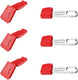 Knipex cc en tt clips | rood | 3 stuks van elk - 00 63 06 tcr