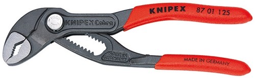 Knipex cobra waterpomptang 8701125 zweedse- waterpomp-tang (rood, 125 mm)