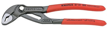 Knipex cobra® 87 01 180 hightech waterpomptang - 180 mm - zelfklemmend - verstelbaar met drukknop - 42 mm capaciteit - chroom-vanadiumstaal - professioneel handgereedschap