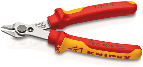 Load image into Gallery viewer, Knipex electronic super knips® vde | 125 mm lengte | geïsoleerd | meer-componentengrepen | vde-getest - 78 06 125 sb
