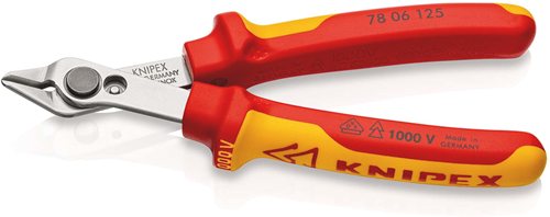 Load image into Gallery viewer, Knipex electronic super knips® vde | 125 mm lengte | geïsoleerd | meer-componentengrepen | vde-getest - 78 06 125 sb
